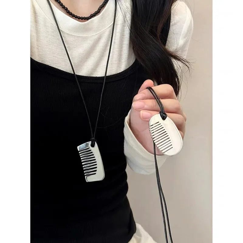 Phyllis Comb Pendant Necklace