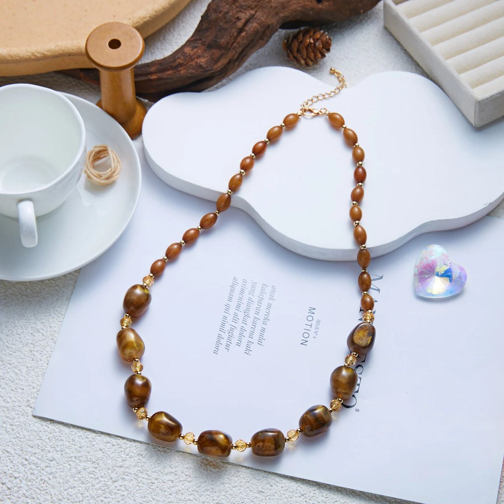 Constance Vintage Resin Necklace