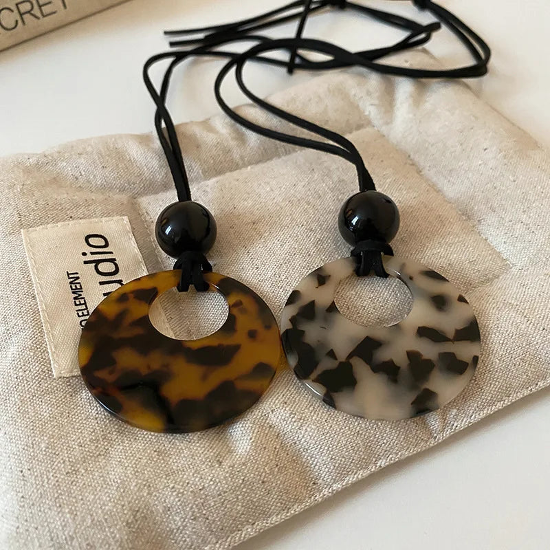 Eleanor Leopard Print Necklace