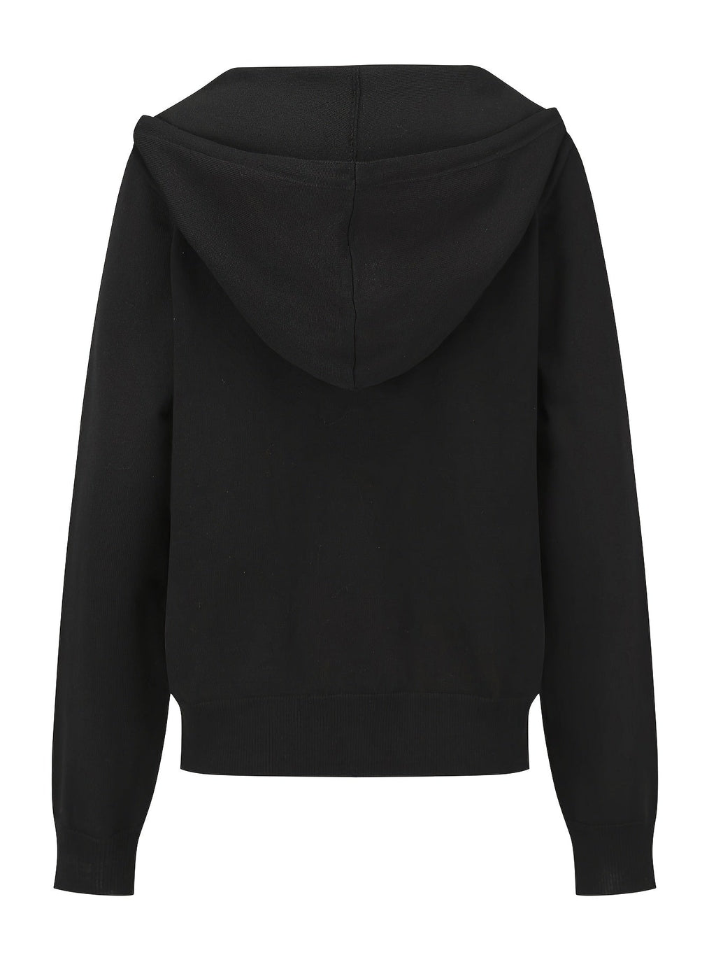 Edith | Black Hooded Cardigan