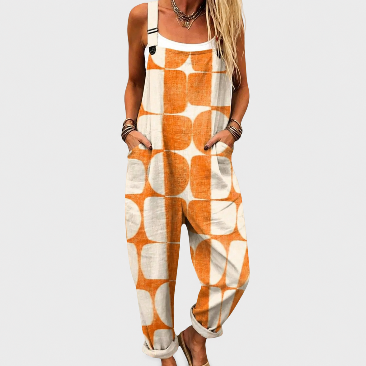 Thea Brown Floral Jumpsuit
