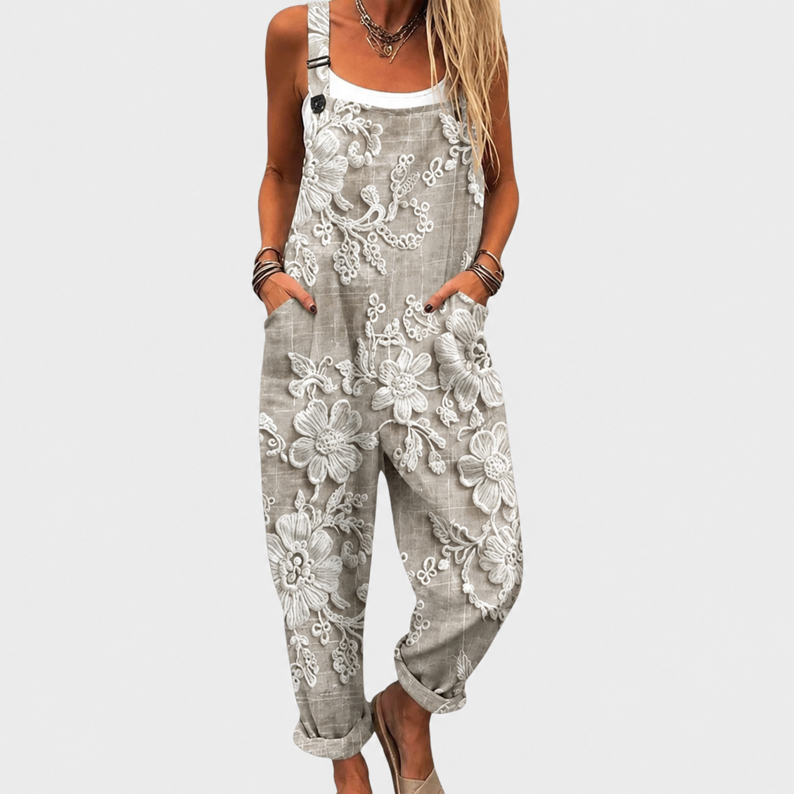 Clarabelle Floral Print Jumpsuit