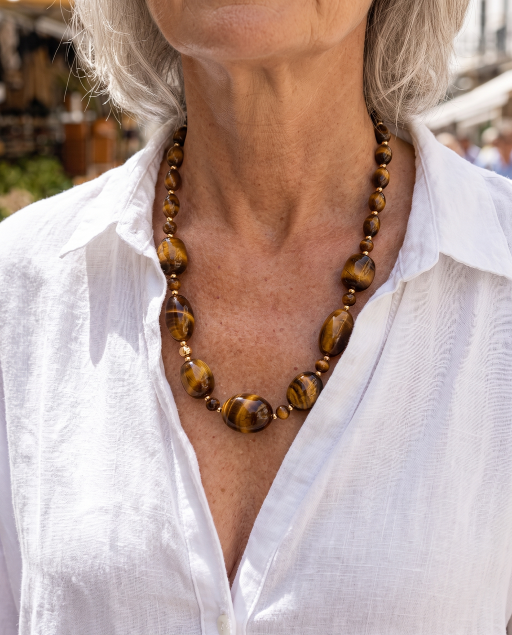 Constance Vintage Resin Necklace