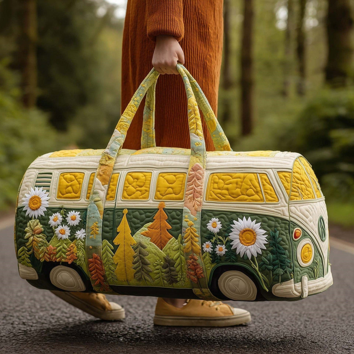 Hazel | Quilted Travel Duffle Bag