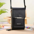 Simple and elegant women's touchscreen crossbody phone wallet