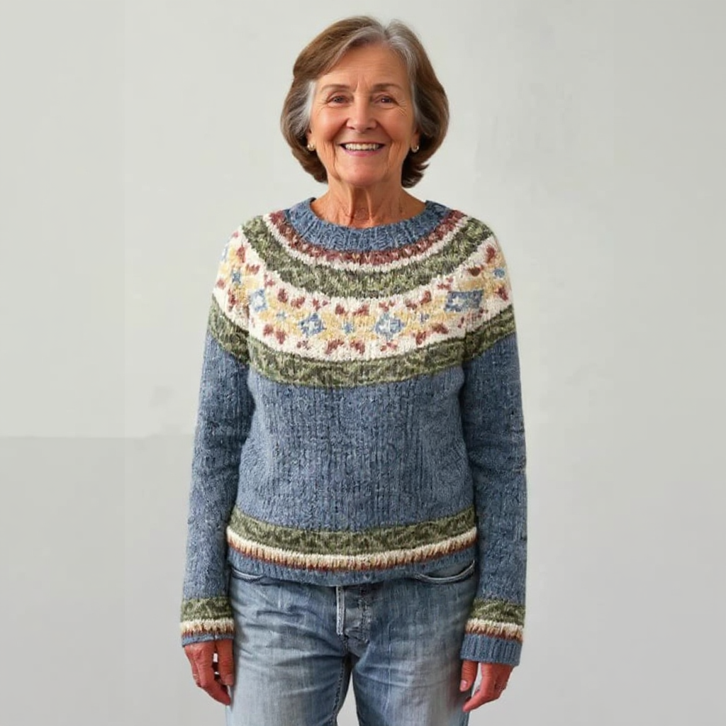 Rowena | Retro Icelandic Knit Sweater