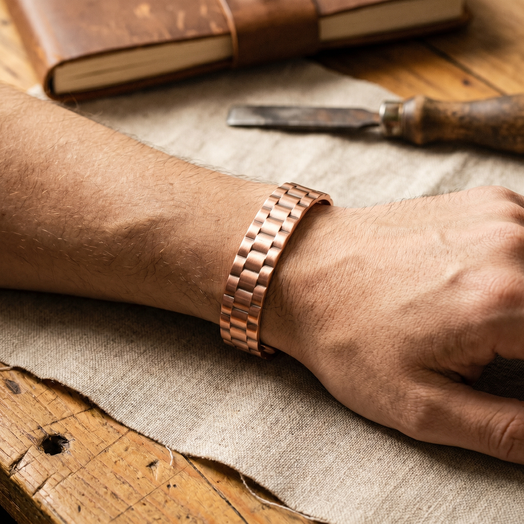 Stream | Men's Copper Bracelet