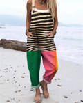 Nora Tie-Dye Stripe Jumpsuit