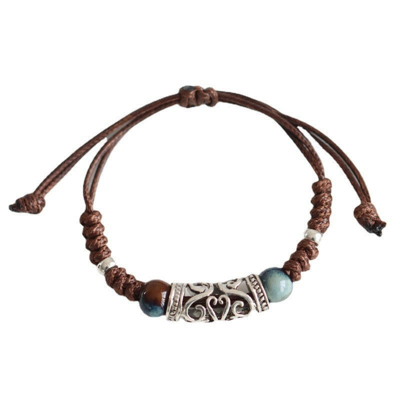 Juniper | Ceramic Bead Cord Bracelet