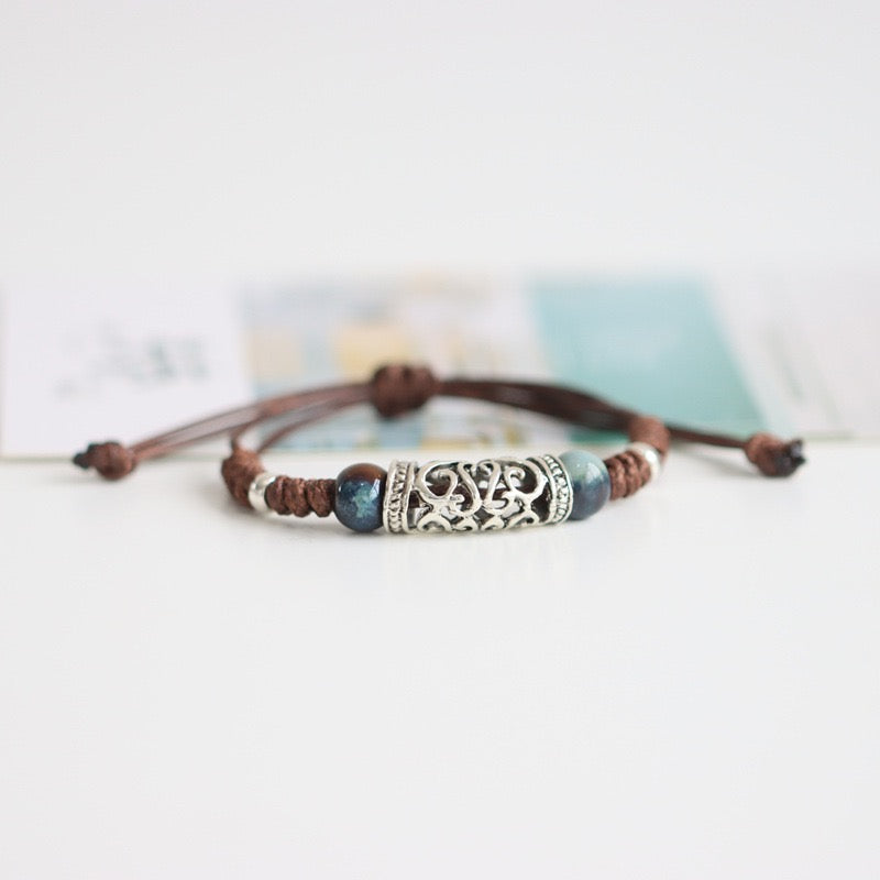 Juniper | Ceramic Bead Cord Bracelet