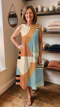 SELMA | GEOMETRIC MIDI DRESS