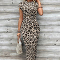 Knot Bodycon Dress – Leopard print