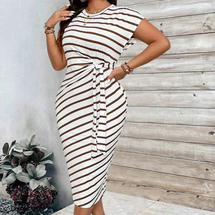 Knot Bodycon Dress – Leopard print