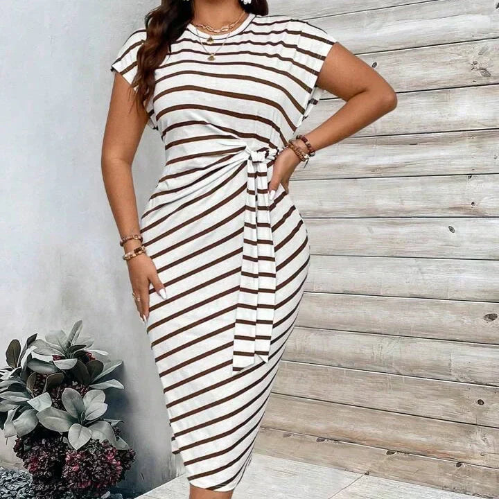 Knot Bodycon Dress – Leopard print