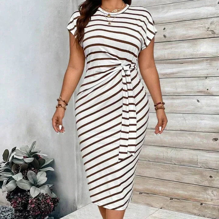 Knot Bodycon Dress – Leopard print