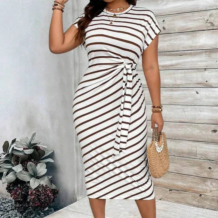 Knot Bodycon Dress – Leopard print