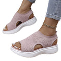 Sandy Breathable Knit Platform Sandals