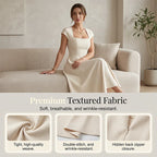 Women’s Square-Neck A-Line Midi Dress